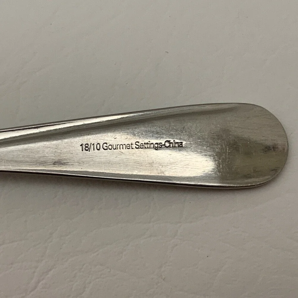 Gourmet Settings 18/10 Stainless‎ Steel Forks Spoons Flatware Lot of 5